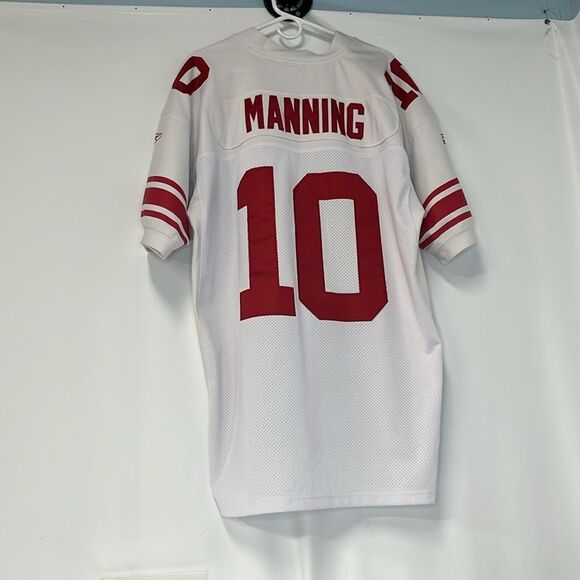 REEBOK ELI MANNING #10 NEW YORK GIANTS MENS JERSEY FTL-05-168 - Picture 2 of 7